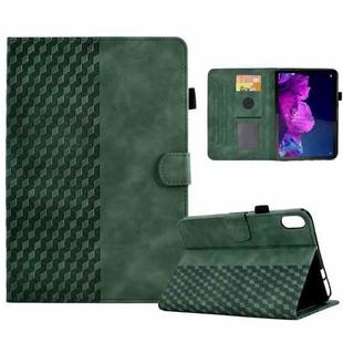 For Lenovo Tab P11 / J606F Rhombus Embossed Leather Smart Tablet Case(Green)