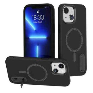 For iPhone 14 Plus Terminator MagSafe Magnetic Holder Phone Case(Black)