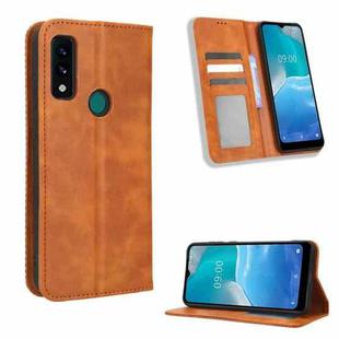 For AT&T Maestro 3 U626AA Magnetic Buckle Retro Texture Leather Phone Case(Brown)