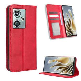 For ZTE nubia Z50 Magnetic Buckle Retro Texture Leather Phone Case(Red)