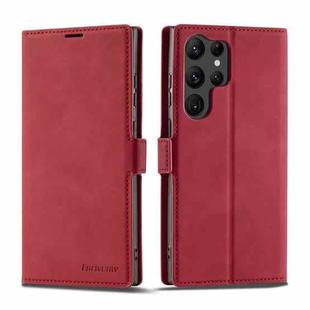 For Samsung Galaxy S23 Ultra 5G Forwenw Dream Series Oil Edge Strong Magnetism Leather Phone Case(Red)