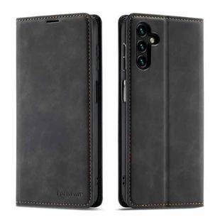 For Samsung Galaxy A14 5G Forwenw Dream Series Oil Edge Strong Magnetism Leather Phone Case(Black)
