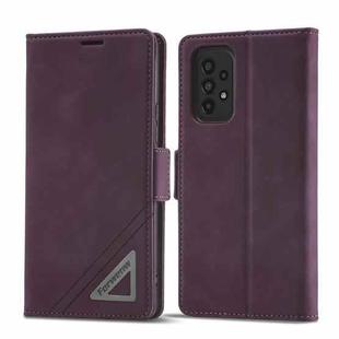 For Samsung Galaxy A54 5G Forwenw F3 Series Dual-side Buckle Leather Phone Case(Wine Red)