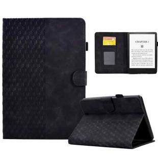 For Amazon Kindle PaperWhite 5 2021 Rhombus Embossed Leather Tablet Case(Black)