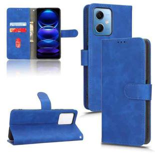 For Xiaomi Poco X5 5G / Redmi Note 12 5G Skin Feel Magnetic Flip Leather Phone Case(Blue)