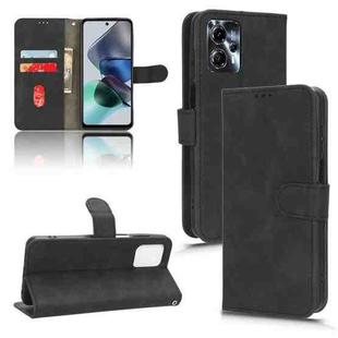 For Motorola Moto G13 / G23 / G53 Skin Feel Magnetic Flip Leather Phone Case(Black)