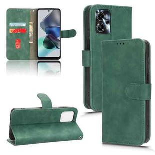 For Motorola Moto G13 / G23 / G53 Skin Feel Magnetic Flip Leather Phone Case(Green)