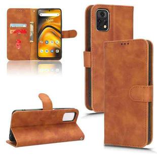 For UMIDIGI A13 Pro 5G Skin Feel Magnetic Flip Leather Phone Case(Brown)