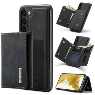 For Samsung Galaxy S23 5G DG.MING M1 Series 3-Fold Multi Card Wallet  Phone Case(Black)