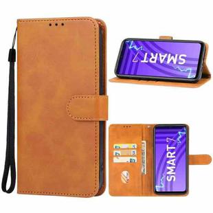 For Infinix Smart 7 India Leather Phone Case(Brown)