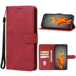 For Lava Agni 5G Leather Phone Case(Red)