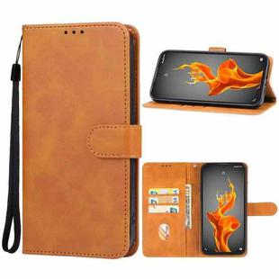 For Lava Agni 5G Leather Phone Case(Brown)