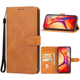 For Lava Yuva Pro Leather Phone Case(Brown)