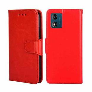 For Motorola Moto E13 4G Crystal Texture Leather Phone Case(Red)