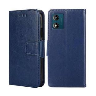 For Motorola Moto E13 4G Crystal Texture Leather Phone Case(Royal Blue)