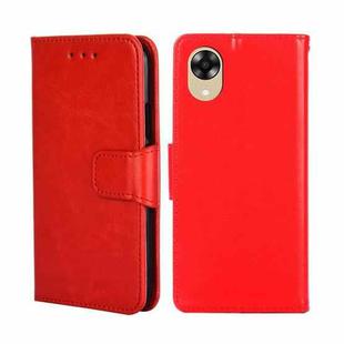For OPPO A17k Crystal Texture Leather Phone Case(Red)