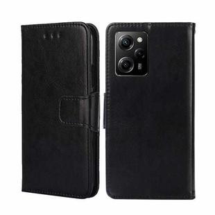 For Xiaomi Poco X5 Pro / Redmi Note 12 Pro Speed Crystal Texture Leather Phone Case(Black)