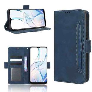 For Realme C30 / C30s Foreign Skin Feel Calf Texture Card Slots Leather Phone Case(Blue)