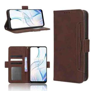 For Realme C30 / C30s Foreign Skin Feel Calf Texture Card Slots Leather Phone Case(Brown)