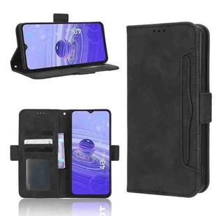 For TCL 40 R 5G Skin Feel Calf Texture Card Slots Leather Phone Case(Black)