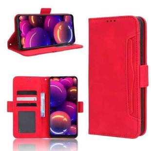 For TCL 305i Skin Feel Calf Texture Card Slots Leather Phone Case(Red)