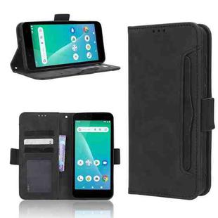 For Unimax UMX U696CL Skin Feel Calf Texture Card Slots Leather Phone Case(Black)