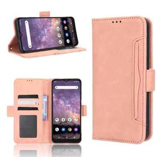 For Wiko Voix U616A Skin Feel Calf Texture Card Slots Leather Phone Case(Pink)