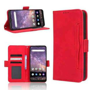 For Wiko Voix U616A Skin Feel Calf Texture Card Slots Leather Phone Case(Red)