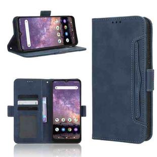 For Wiko Voix U616A Skin Feel Calf Texture Card Slots Leather Phone Case(Blue)