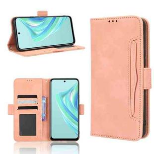 For Infinix Hot 20 Play Skin Feel Calf Texture Card Slots Leather Phone Case(Pink)