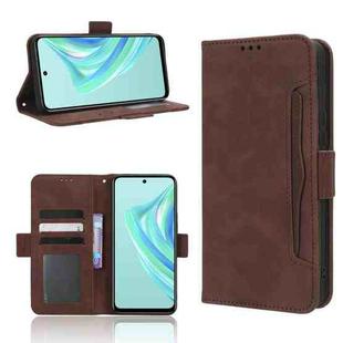 For Infinix Hot 20 Play Skin Feel Calf Texture Card Slots Leather Phone Case(Brown)