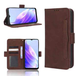 For Blackview A52 Skin Feel Calf Texture Card Slots Leather Phone Case(Brown)