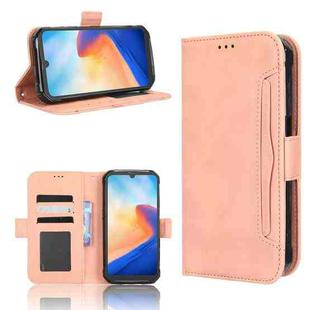 For Blackview BV7200 Skin Feel Calf Texture Card Slots Leather Phone Case(Pink)