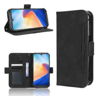 For Blackview BV7200 Skin Feel Calf Texture Card Slots Leather Phone Case(Black)