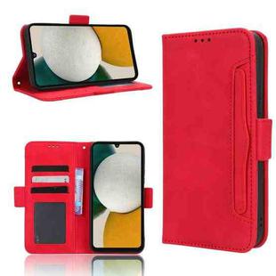 For Samsung Galaxy A34 5G Skin Feel Calf Texture Card Slots Leather Phone Case(Red)