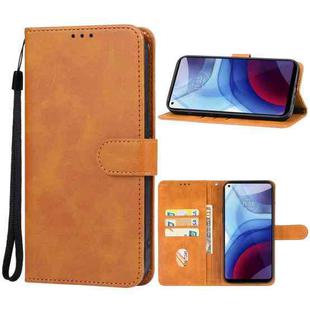 For Motorola Moto G Power 2023 Leather Phone Case(Brown)