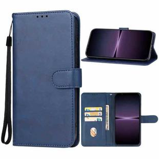 For Sony Xperia 1 V Leather Phone Case(Blue)