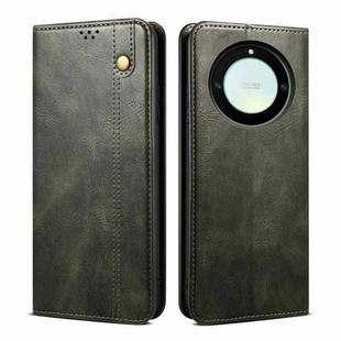 For Honor X40 Oil Wax Crazy Horse Texture Leather Phone Case(Green)