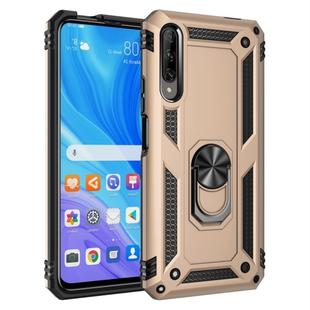 For Huawei Y9s Shockproof TPU + PC Protective Case with 360 Degree Rotating Holder(Gold)