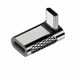 100W Type-C Male to Type-C Female 20Gbps Zinc Alloy Adapter, Style:Vertical Angle