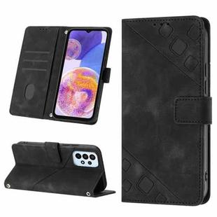 For Samsung Galaxy A32 5G / M32 5G Skin-feel Embossed Leather Phone Case(Black)