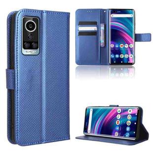 For BLU Bold N2 Diamond Texture Leather Phone Case(Blue)