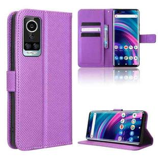 For BLU Bold N2 Diamond Texture Leather Phone Case(Purple)