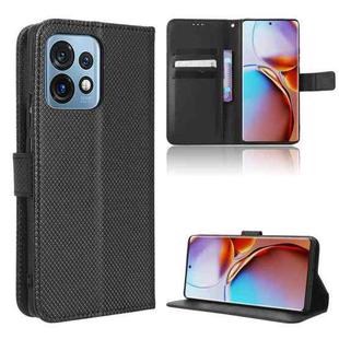 For Motorola Moto X40 Pro Diamond Texture Leather Phone Case(Black)