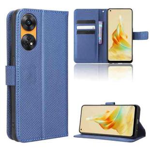 For OPPO Reno8 T 4G Diamond Texture Leather Phone Case(Blue)