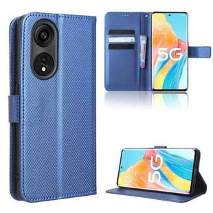 For OPPO Reno8 T 5G / A1 Pro Diamond Texture Leather Phone Case(Blue)