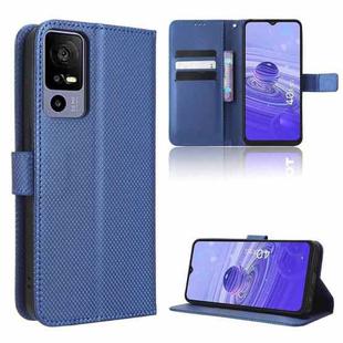 For TCL 40 R 5G Diamond Texture Leather Phone Case(Blue)