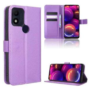 For TCL 305i Diamond Texture Leather Phone Case(Purple)