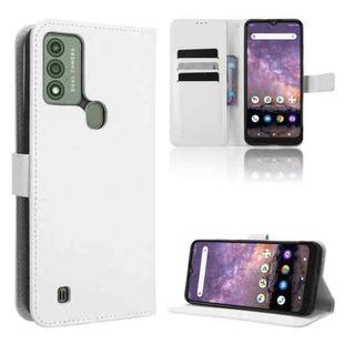 For Wiko Voix U616AT Diamond Texture Leather Phone Case(White)