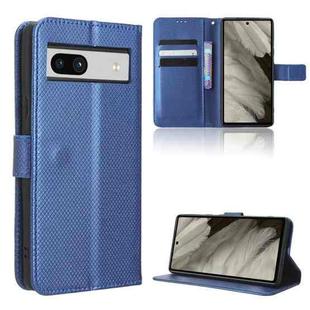 For Google Pixel 7a Diamond Texture Leather Phone Case(Blue)